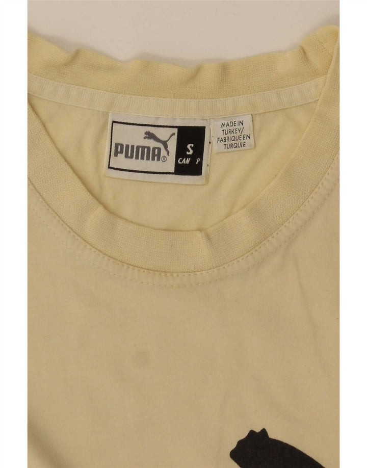 Puma Herre Grafisk T-Shirt Top Lille Gul