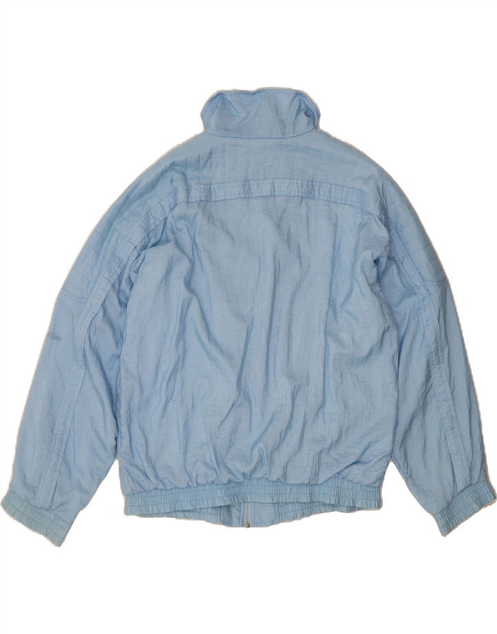 ACTIVE Mens Bomber Jacket UK 42 XL Blue Polyamide Vintage Active and Second-Hand Active from Messina Hembry 