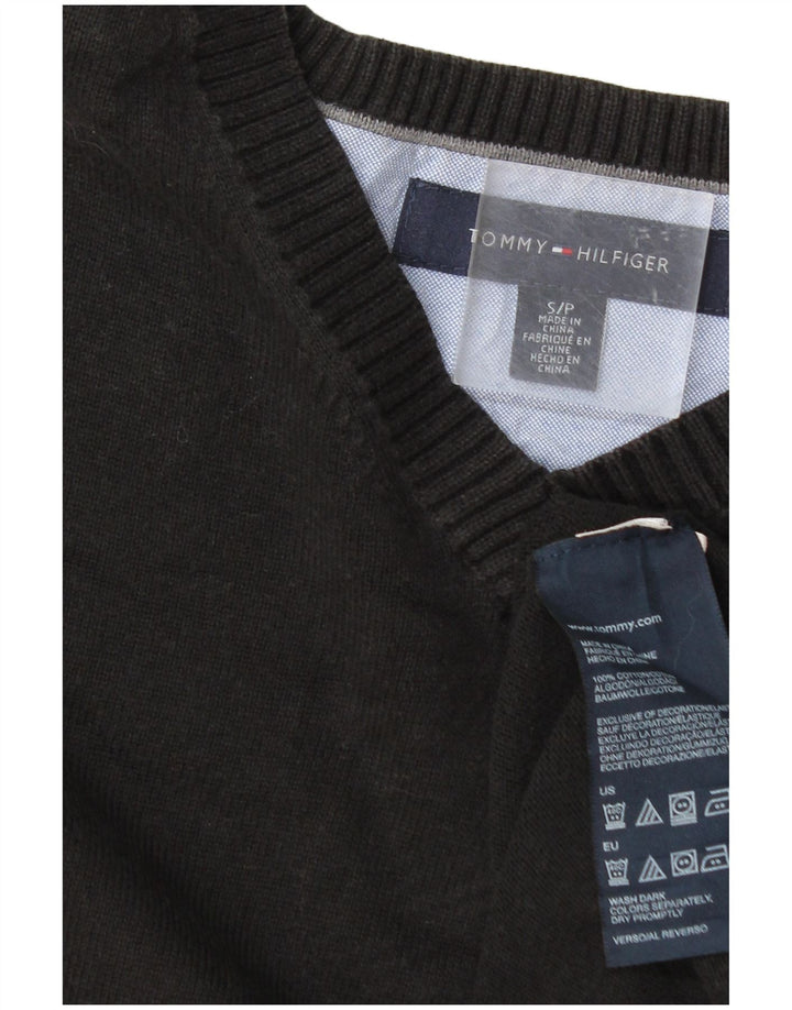 Tommy Hilfiger Herre V-hals sweater lille grå bomuld