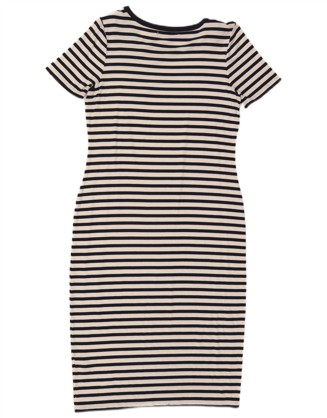 Marks & Spencer Dameskedekjole UK 12 Mellem marineblå stribet viskose