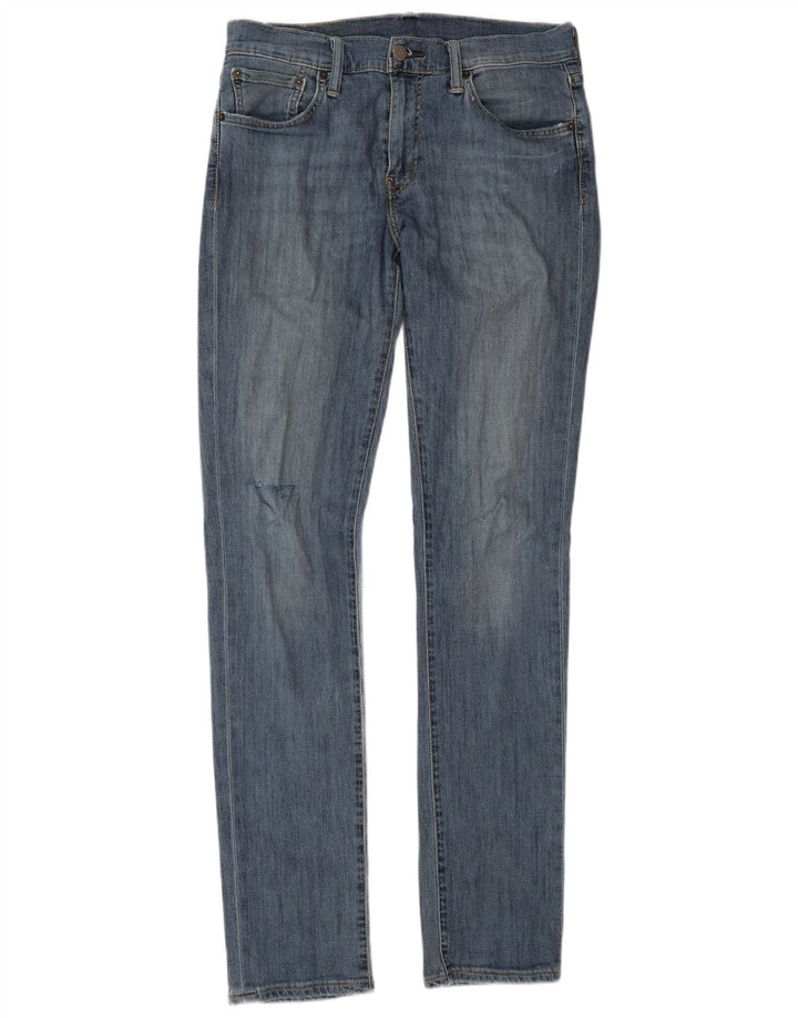 LEVI'S Mens 511 Slim Jeans W30 L34 Blue Cotton