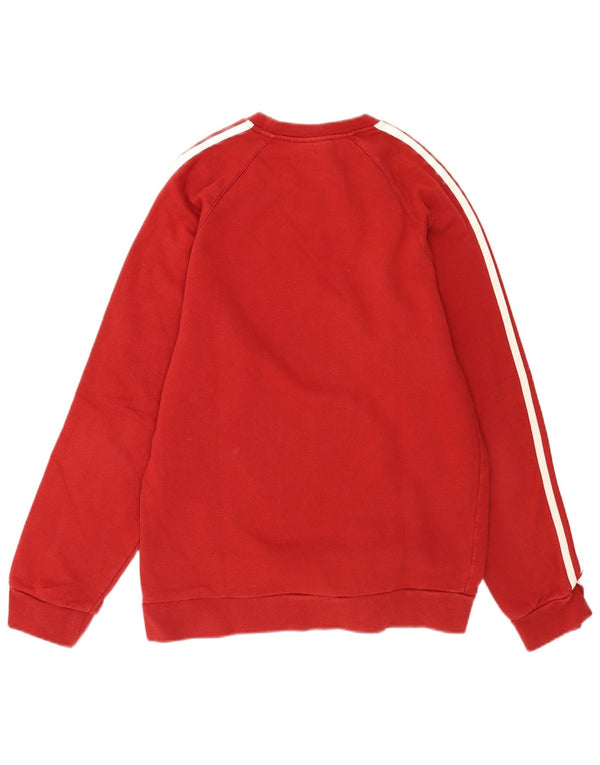 Adidas Sweatshirt-trøje til mænd Lille rød Colourblock Bomuld