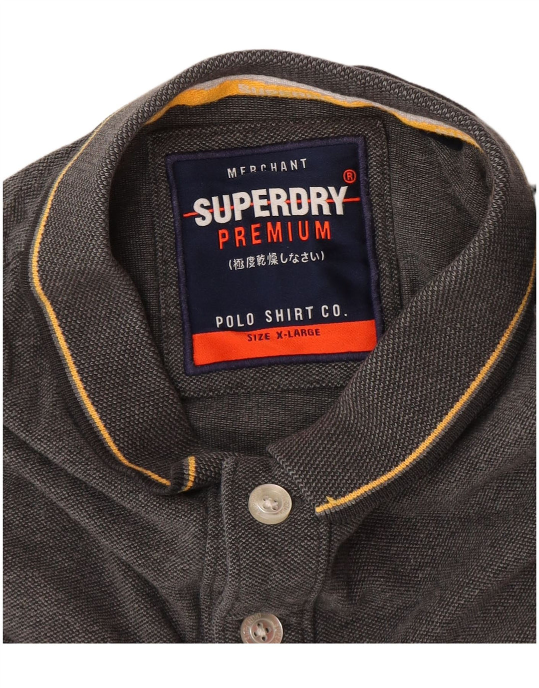 Superdry herre poloshirt XL Grå