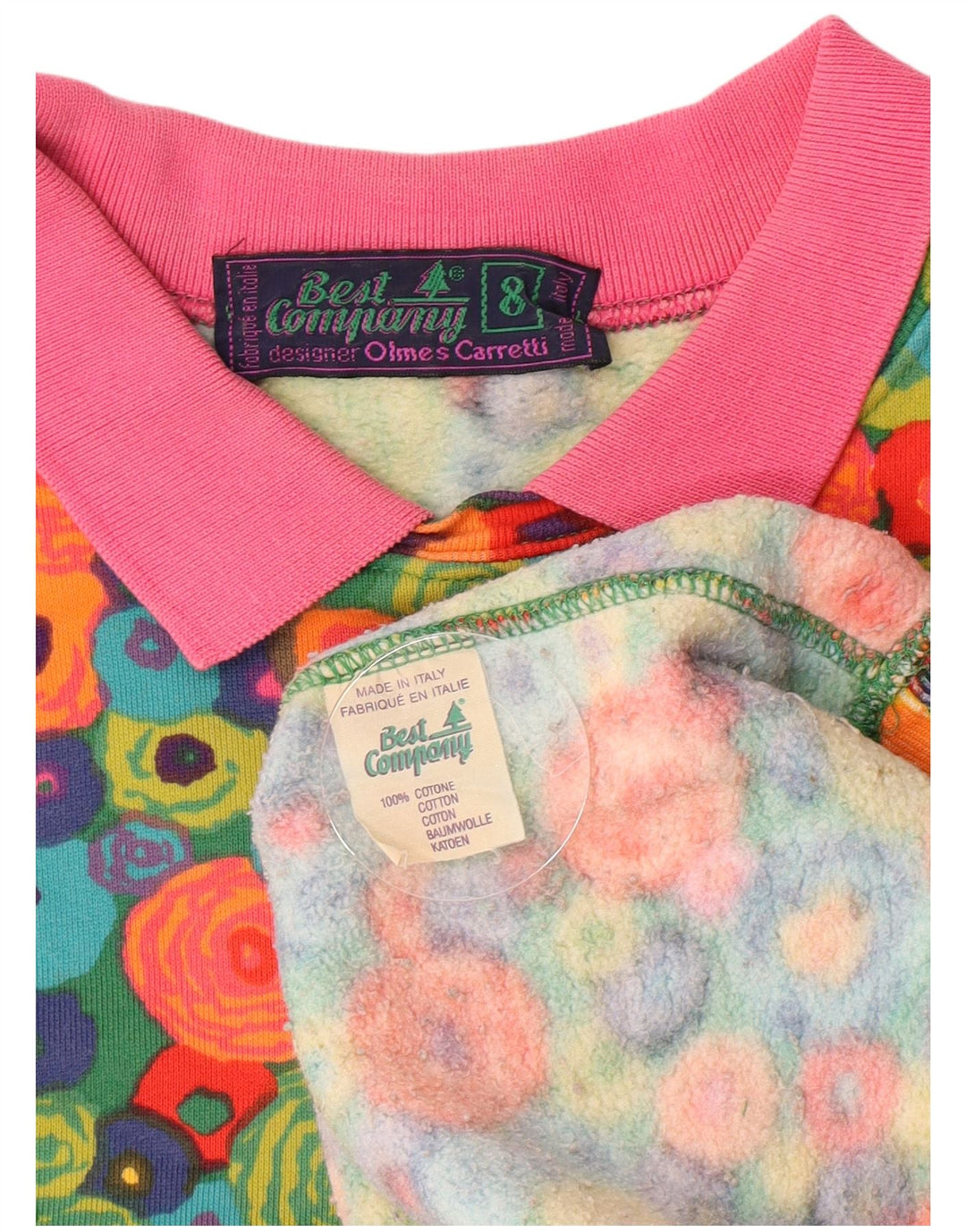Bedste Firma Dame Sweatshirt Jumper US 8 Medium Multicolored Floral
