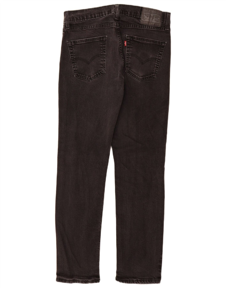 Levi's Herre 511 Distressed Slim Jeans W34 L32 Sort bomuld