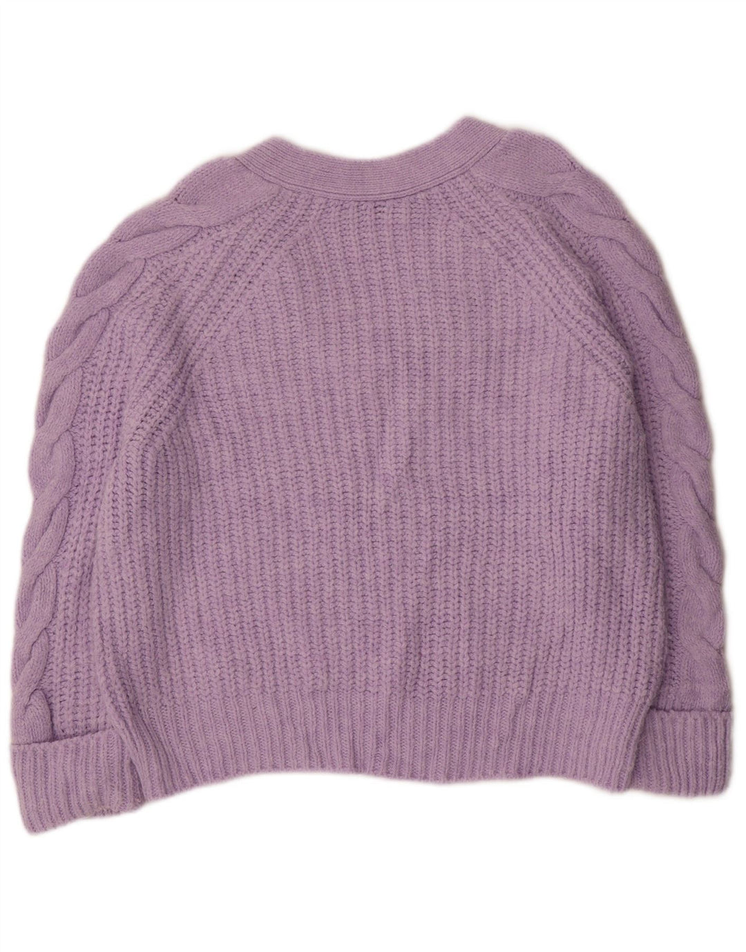Marks & Spencer Dame Oversized V-hals sweater UK 14 Medium Lilla