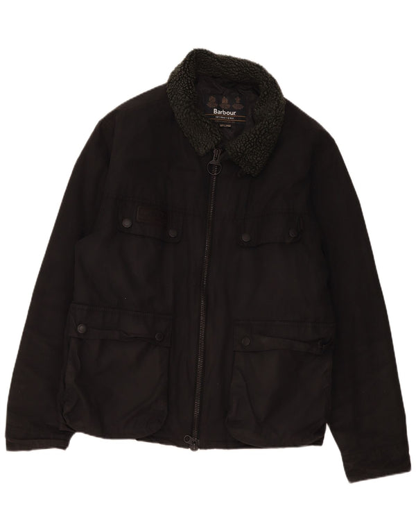 Barbour Herre Sherpa Utility Jacket UK 44 2XL Sort Bomuld