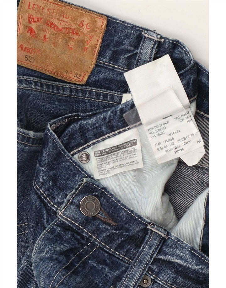 Levi's Herre 527 Bootcut Jeans W34 L32 Blå Bomuld