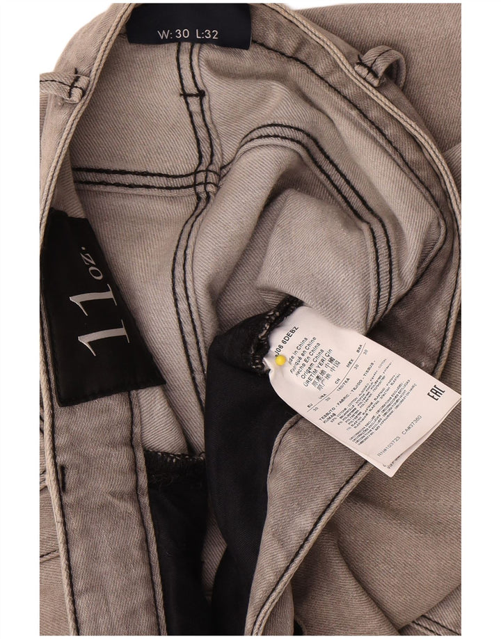 Armani Skinny Jeans til mænd W30 L32 Grå bomuld