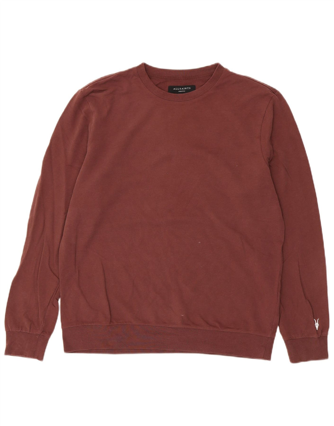 All Saints Sweatshirt til mænd Medium rødbrun bomuld