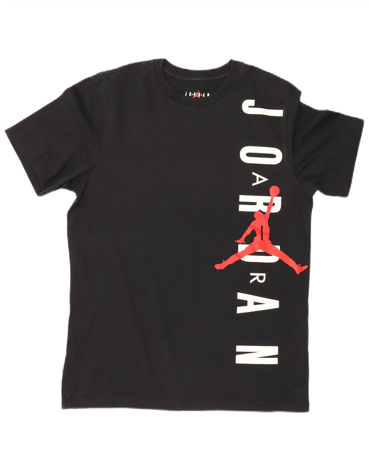 Jordan Herre grafisk T-shirt top medium sort bomuld