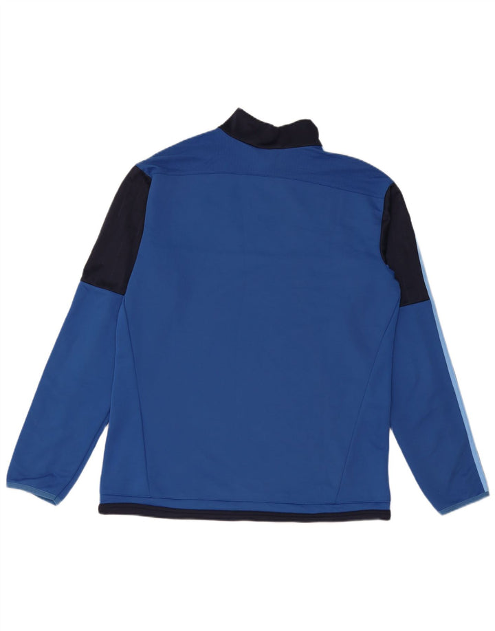 Adidas Herre Climacool Grafisk Pullover Træningsdragt Top Stor Blå Colourblock