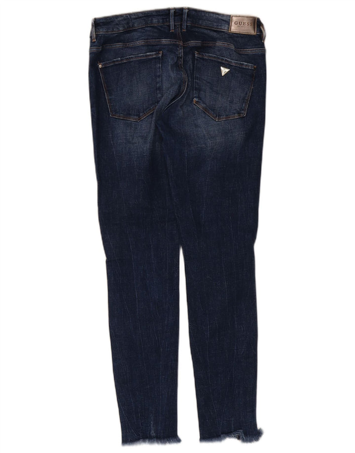 Guess Womens Distressed Jegging Skinny Jeans W30 L28 Blue