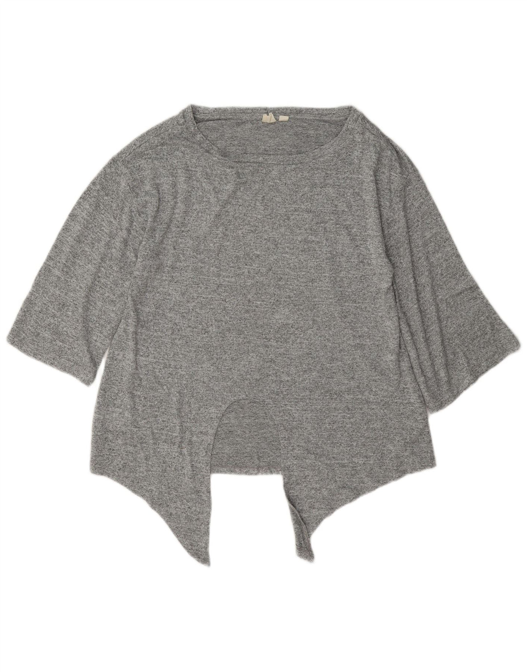 Gap Dame Oversized Asymmetrisk Tunika Top UK 6 XS Grå Flecked Polyester