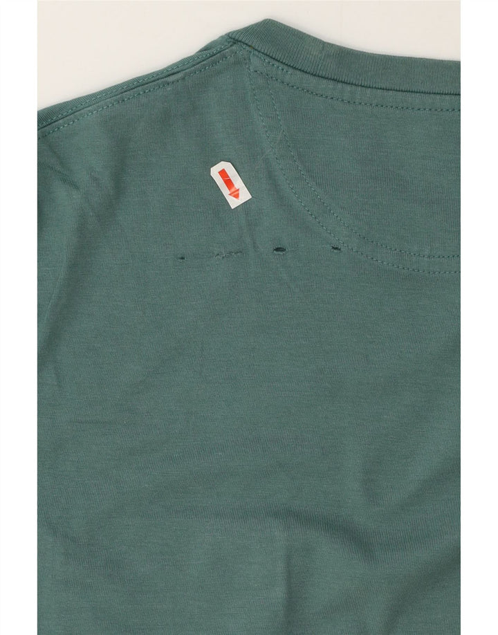 Timberland Herre Slim Fit T-Shirt Top Medium Grøn Bomuld