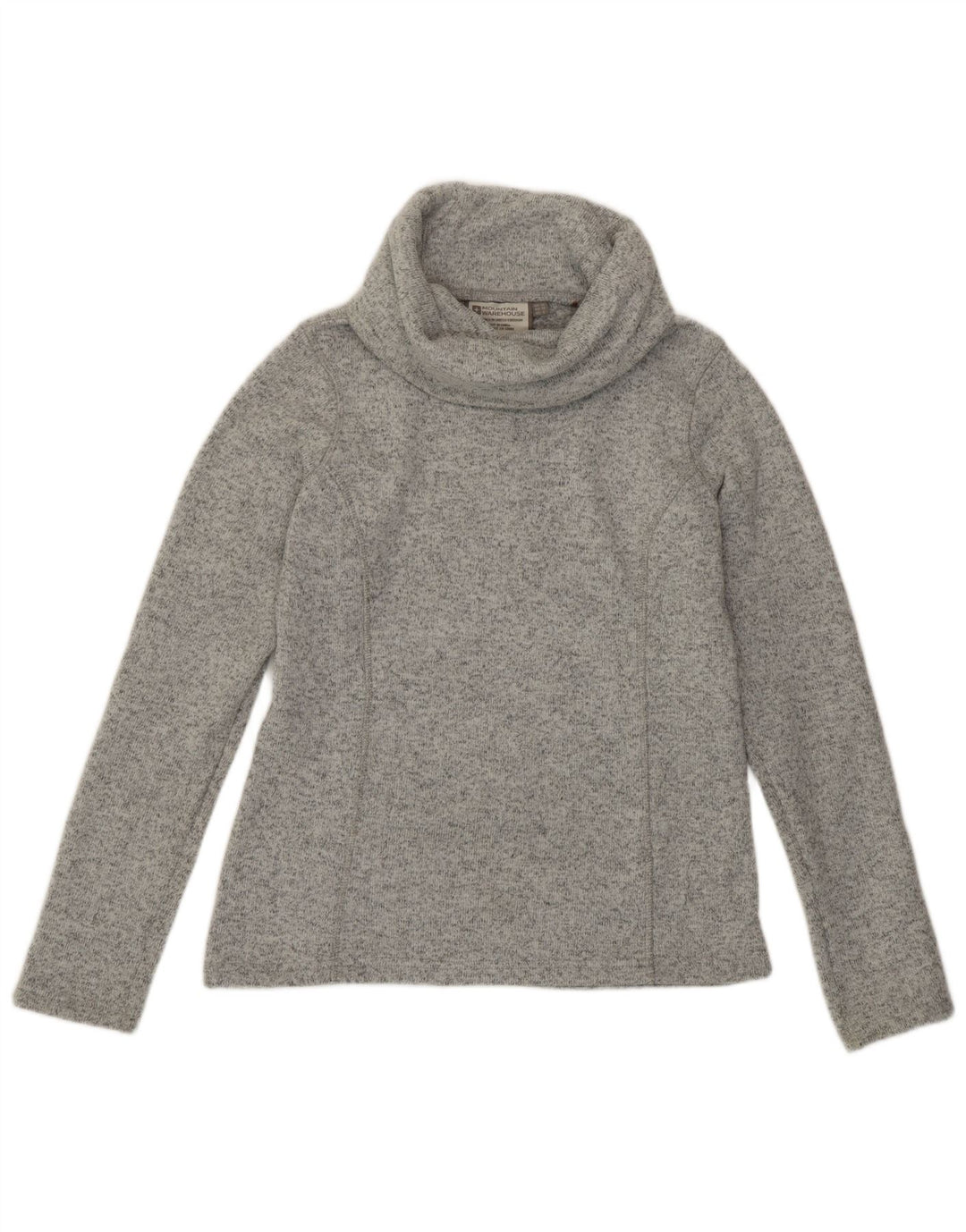 Mountain Warehouse Dame Rullehals Sweater UK 10 Small Grey Flecked