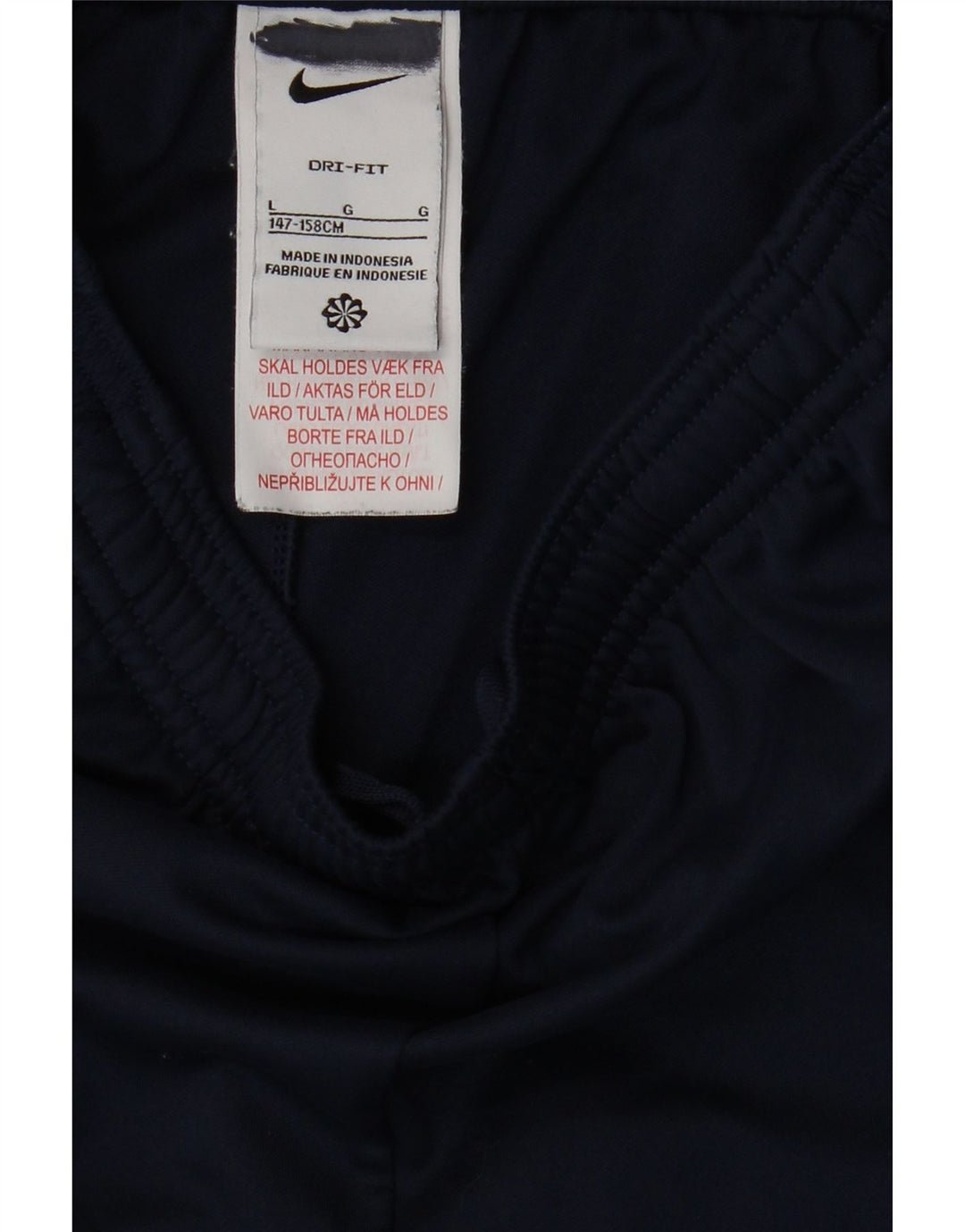 NIKE Dri Fit træningsdragt bukser 12-13 år store marineblå polyester