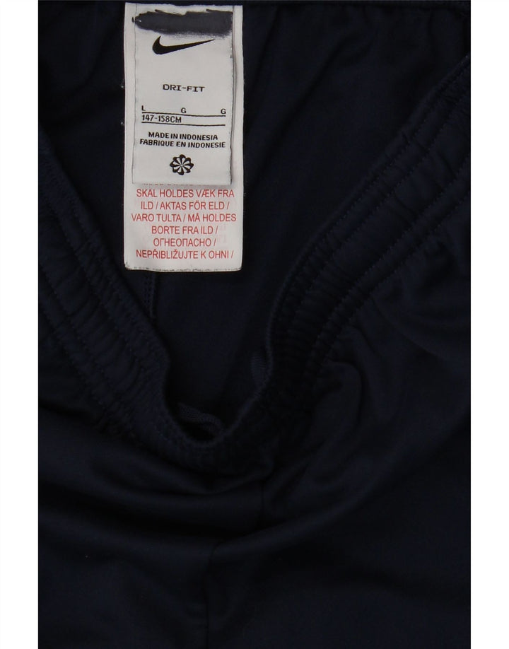 NIKE Dri Fit træningsdragt bukser 12-13 år store marineblå polyester