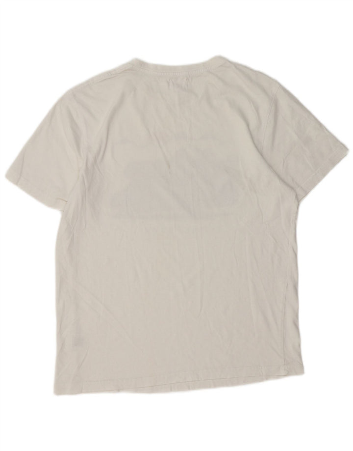 Saltrock Herre grafisk T-shirt Top Lille hvid bomuld