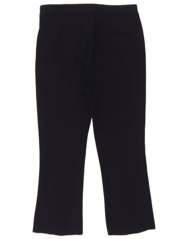 Zara Dame Bootcut Chino Bukser Small W29 L26 Navy Blue