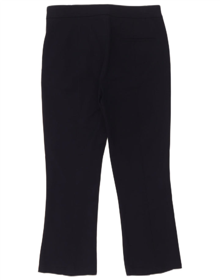 Zara Dame Bootcut Chino Bukser Small W29 L26 Navy Blue