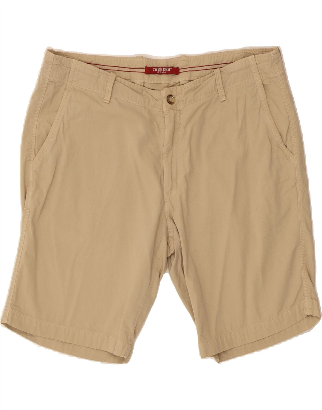 CARRERA Mens Chino Shorts W38 XL Beige Cotton Vintage Carrera and Second-Hand Carrera from Messina Hembry 