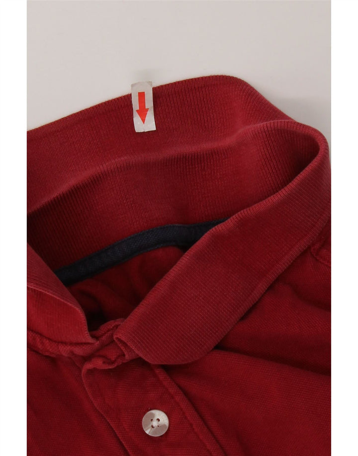 Besætningstøj Herre poloshirt Medium rød bomuld