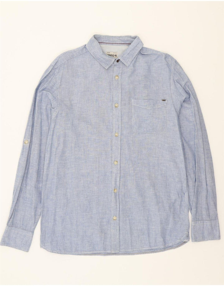 JACK & JONES Mens Shirt Large Blue Vintage Jack & Jones and Second-Hand Jack & Jones from Messina Hembry 