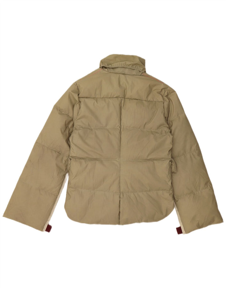 DIESEL Dame polstret jakke UK 14 Medium Khaki Polyester