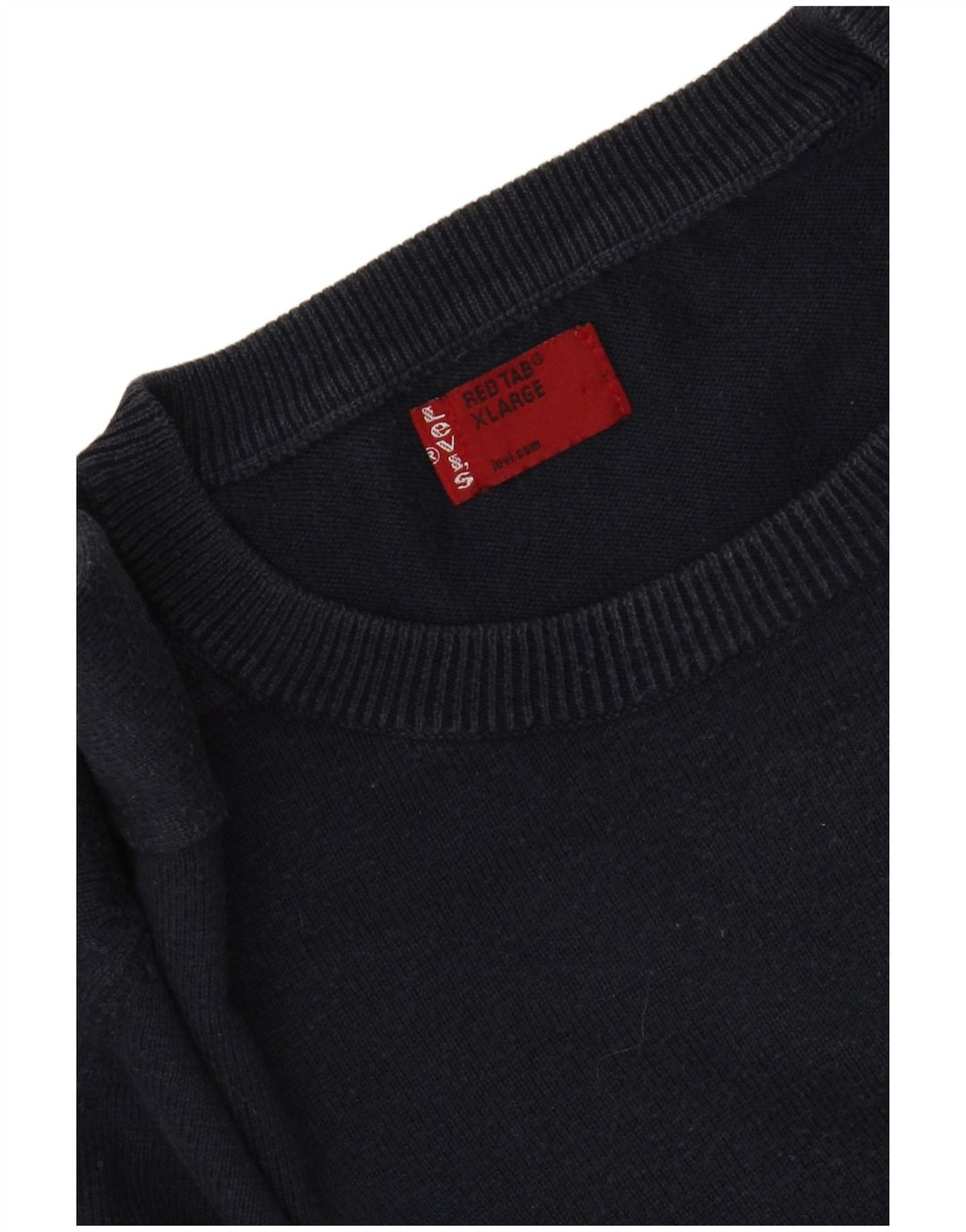 LEVI'S Herre sweater med rund hals XL marineblå stribet