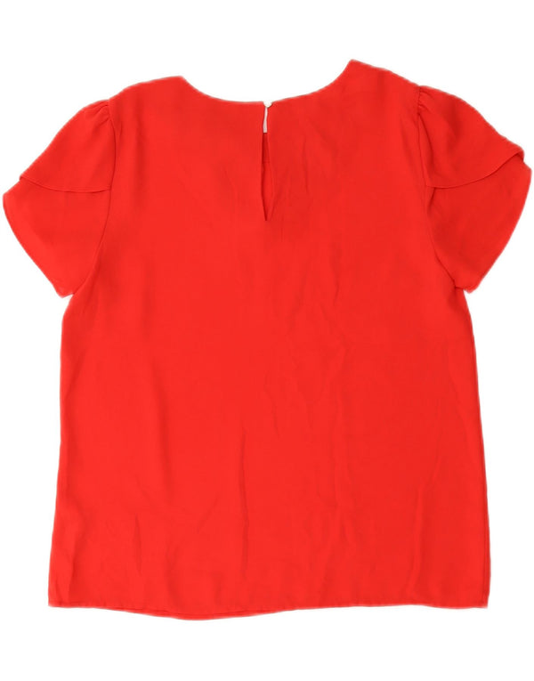 Oasis Damebluse Top UK 10 Lille Rød Polyester