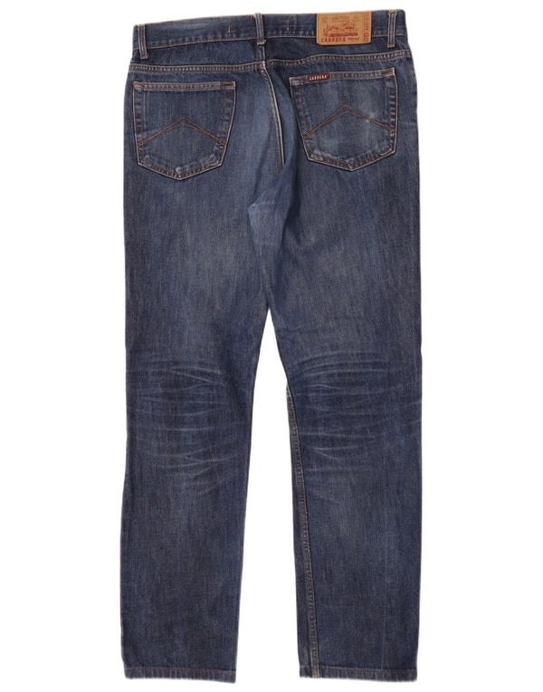 Carrera Mens 700 Regular Fit Straight Jeans W34 L33 Blå Bomuld