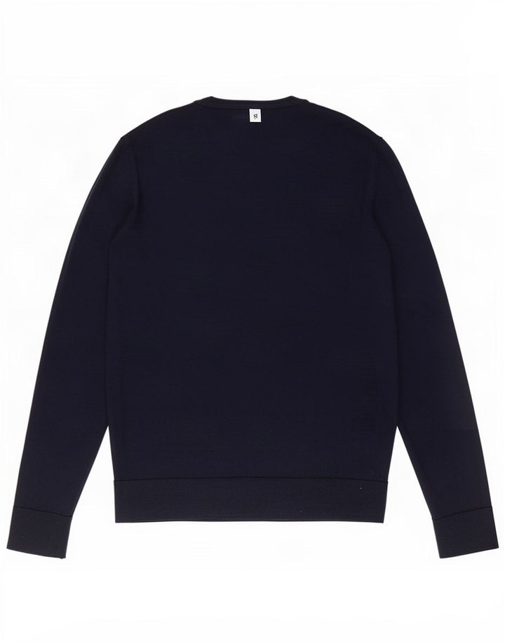 Jack & Jones Herre trøjetrøje med rund hals mellem marineblå Merinould