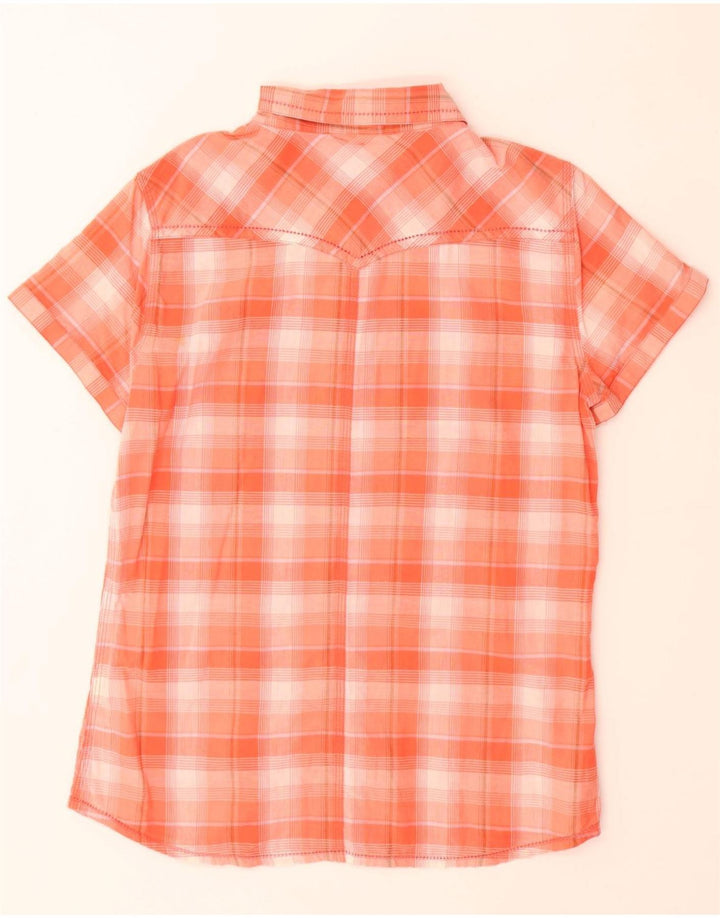 WRANGLER Kortærmet skjorte til kvinder UK 18 XL Pink ternet