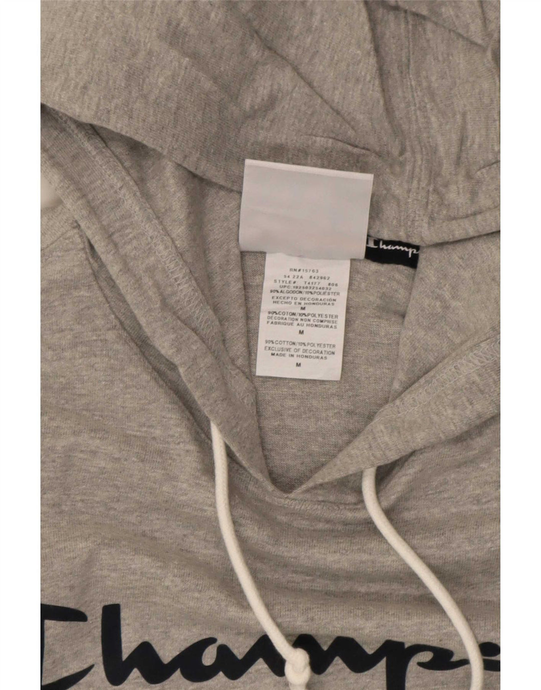 Champion Herre grafisk hættetrøje Jumper Medium Grey Flecked Bomuld