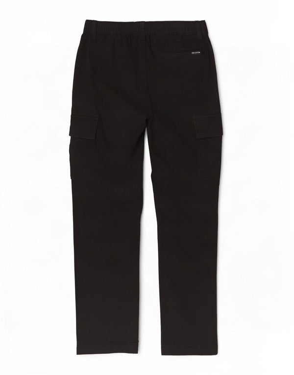 Hollister Slim Cargo bukser til kvinder XS W28 L28 Sort bomuld