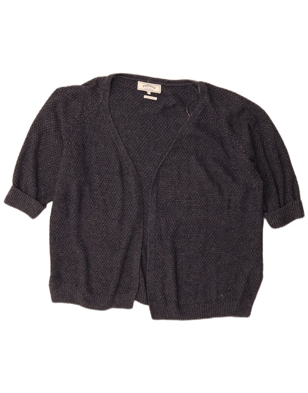 Fat Face Dame Oversized 3/4 ærmet Åben Cardigan Sweater UK 18 XL Grå