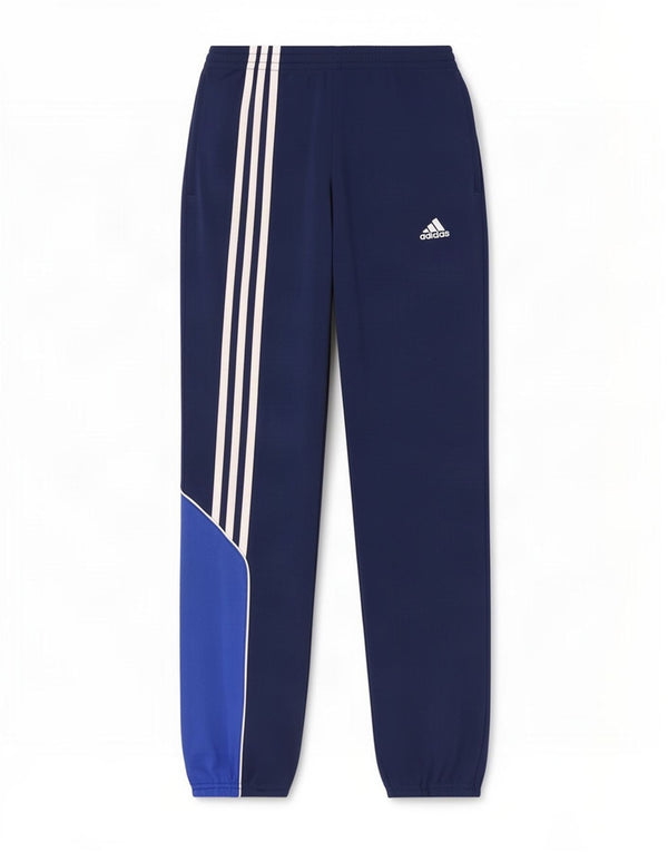 Adidas Drenge Træningsdragt Bukser Joggers 13-14 år Navy Blue Colourblock