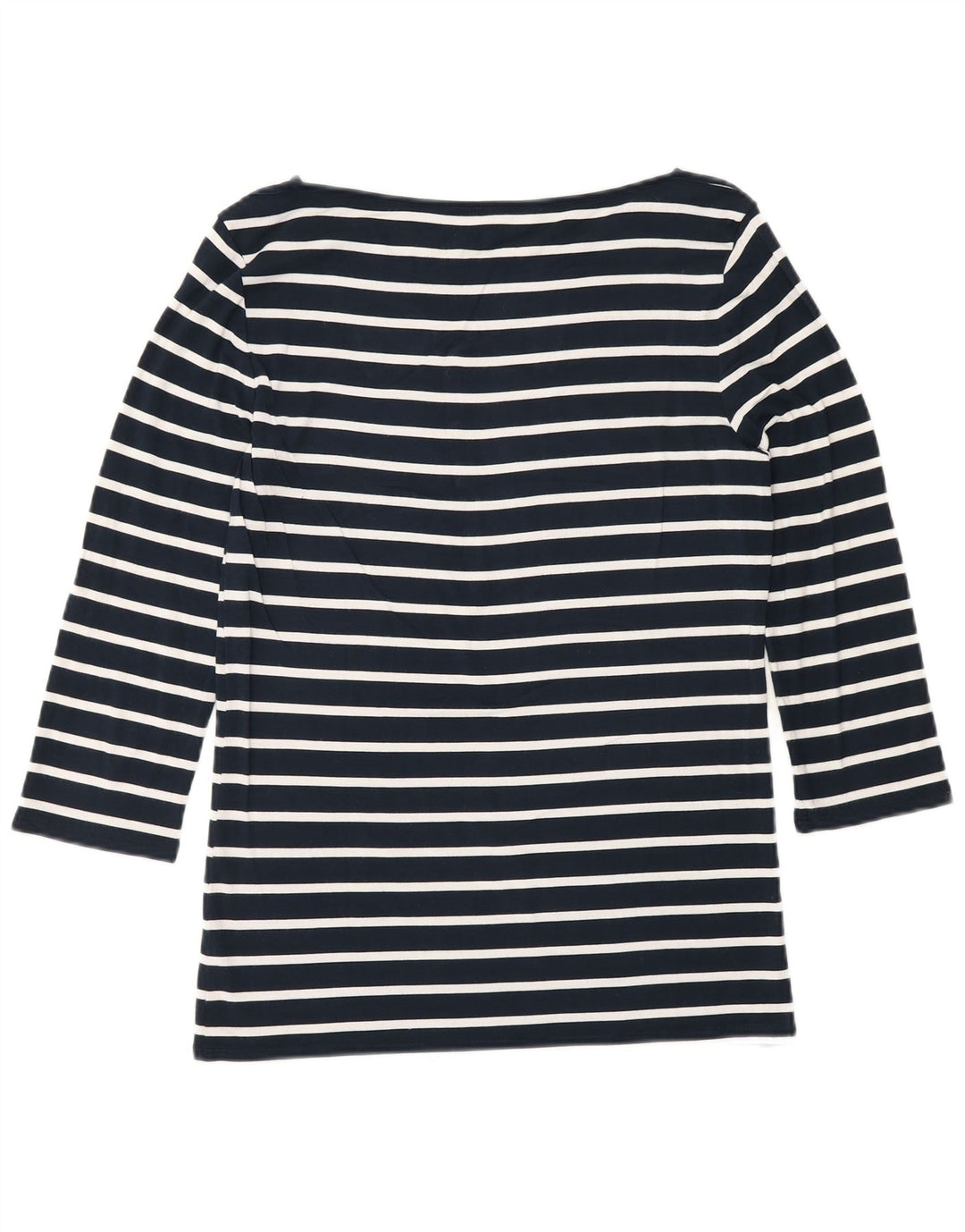 Tommy Hilfiger Dame Top 3/4 ærme UK 10 Small Navy Blue Striped