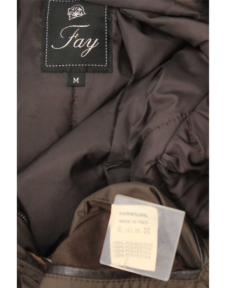 Fay Womens Polstret Frakke UK 14 Medium Brun Polyester