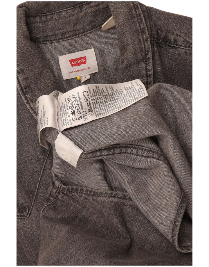 Levi's Denimskjorte til mænd mellemgrå bomuld