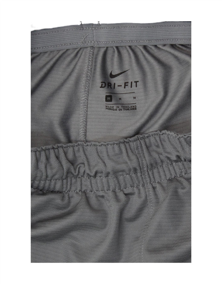 Nike Herre Dri Fit grafiske sportsshorts mellemgrå polyester