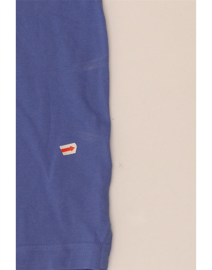 MASSIMO DUTTI Herre poloshirt Medium Blue Bomuld