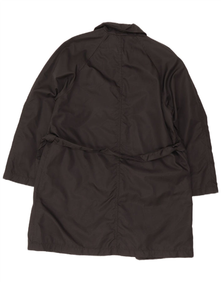 Benetton Womens Oversized Overfrakke UK 10 Lille sort polyamid