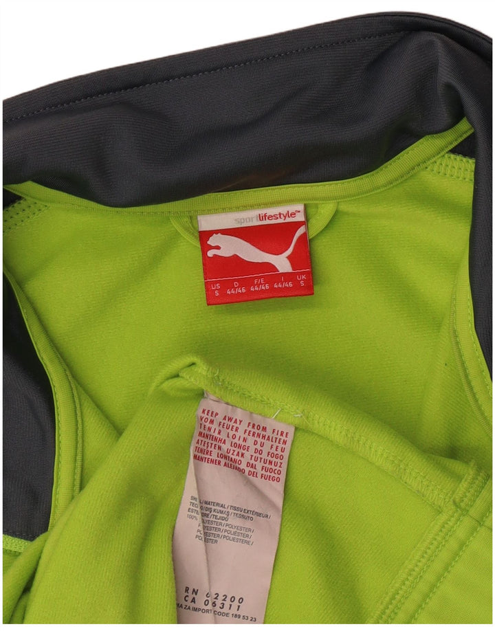 PUMA Grafisk træningsdragt jakke til mænd Lille grøn farveblok polyester
