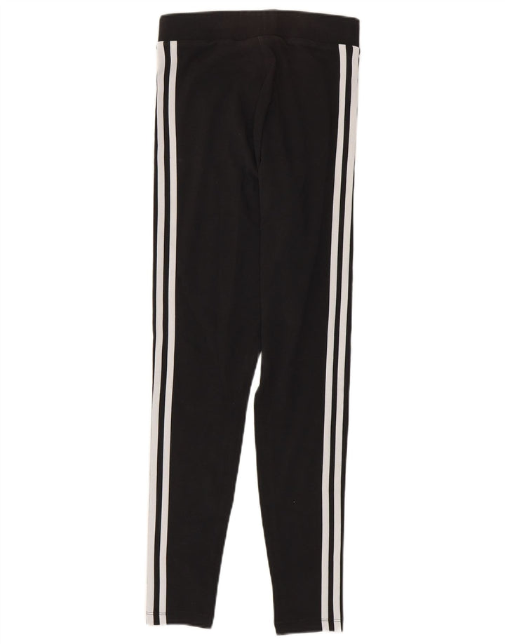 Adidas Dame Leggings UK 8 Small Black Bomuld