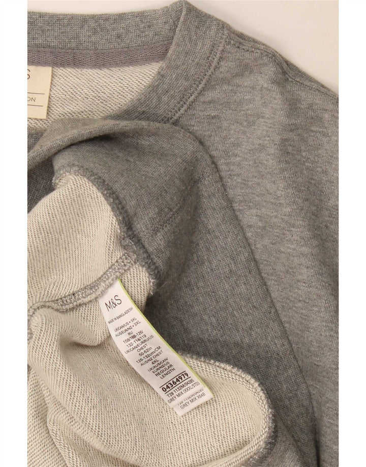 Marks & Spencer Herre Sweatshirt Jumper 3XL Grå Bomuld