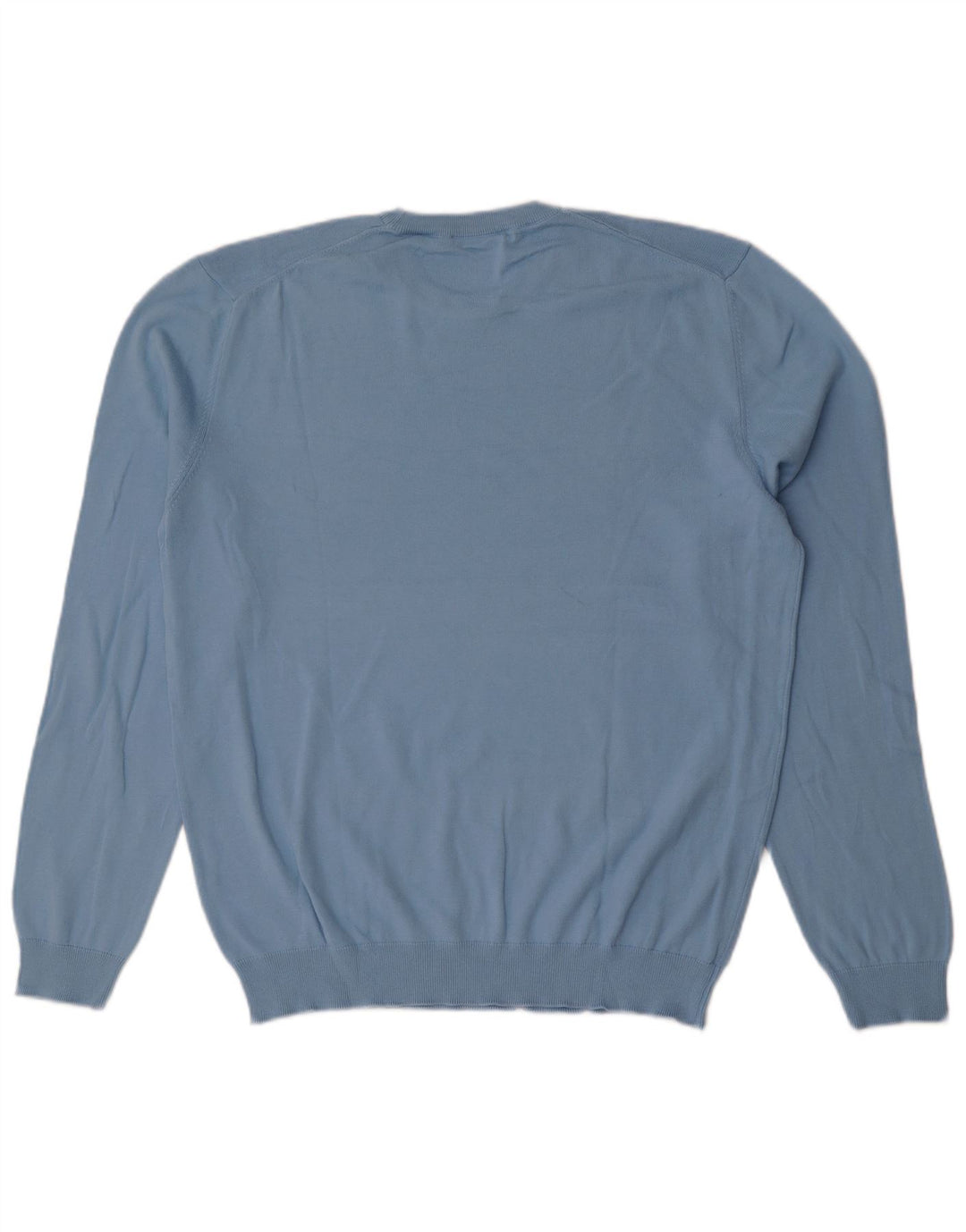 Benetton Herre sweater med rund hals XL blå bomuld