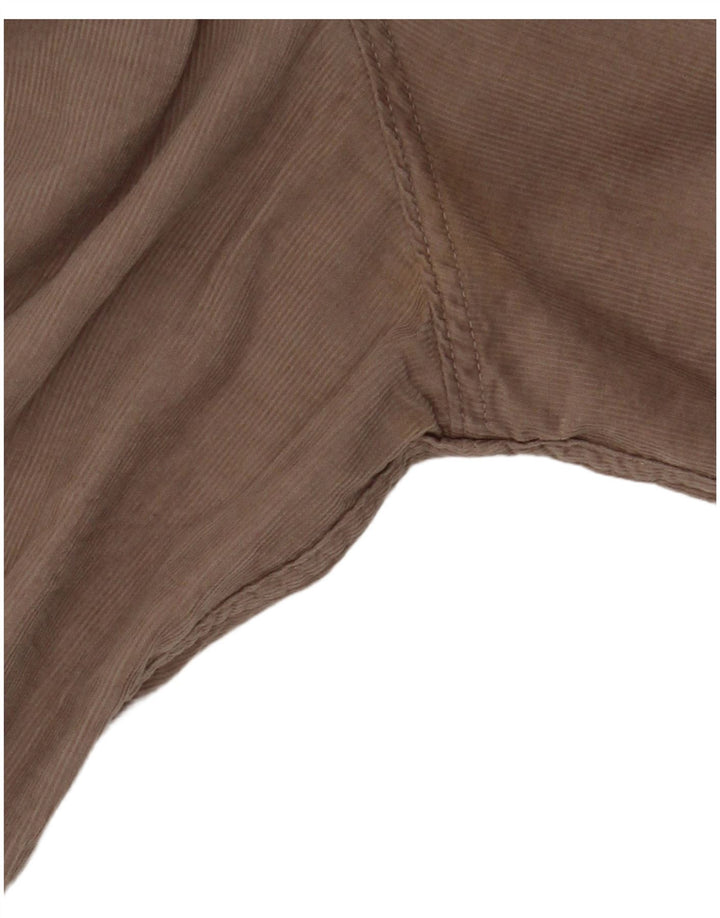 ALL SAINTS Herre fløjlsskjorte XL Beige Bomuld