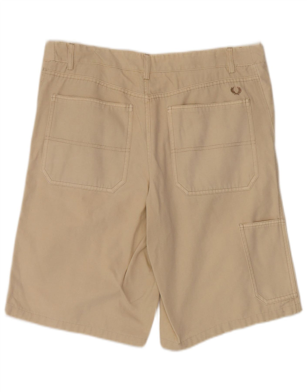 FRED PERRY Herre Casual Shorts IT 48 Medium W36 Beige Bomuld